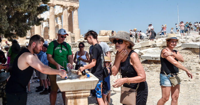 Tourists Adapt to a Brutal Summer in Europe