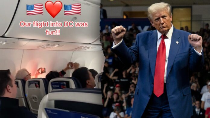 Southwest passengers sing 'YMCA' while flying to DC for President Southwest passengers sing 'YMCA' while flying to DC for President Trump's inauguration