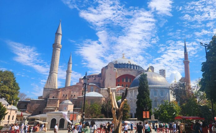 Famous mosque and former church undergoing renovations to protect against earthquakes