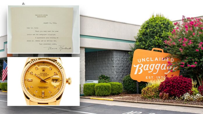 Flight passengers left behind rare and expensive items including letters, watches and whiskey