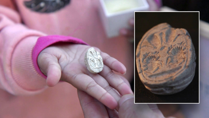 Israeli child uncovers 3,800-year-old Canaanite amulet in unusual location