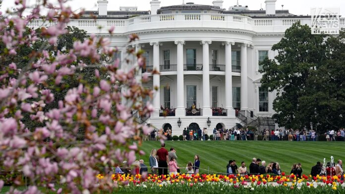 Melania Trump, America's first lady, opens White House gardens to visitors and guests