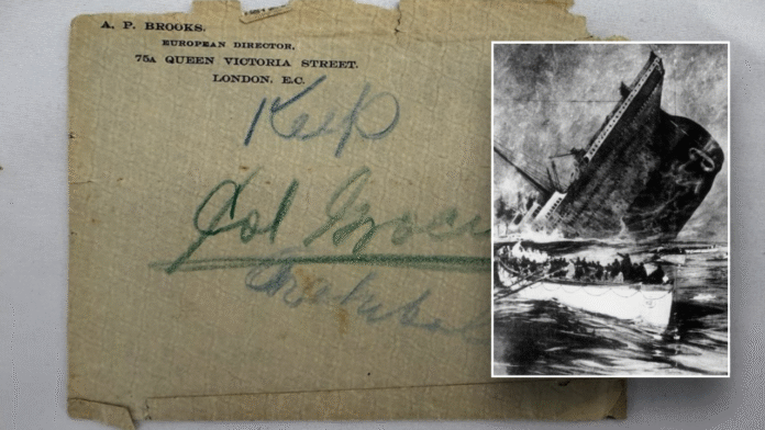 'Prophetic' letter from doomed Titanic journey sells for huge sum 'Prophetic' letter from doomed Titanic journey sells for huge sum at auction