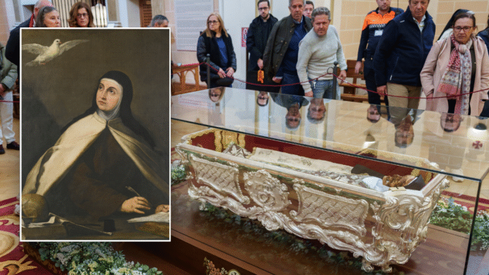 16th-century saint St. Teresa of Avila goes on display hundreds of years after her death