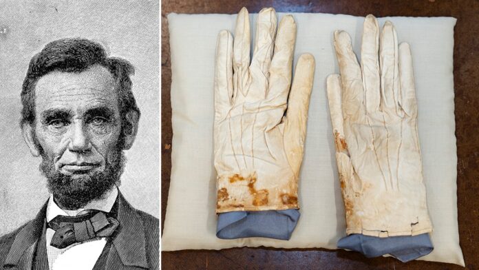 Abraham Lincoln's gloves from Ford's Theatre fetch highest bid at presidential auction