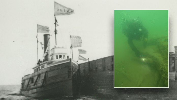 Long-lost J.C. Ames tugboat from 1881 found in Lake Michigan after a century