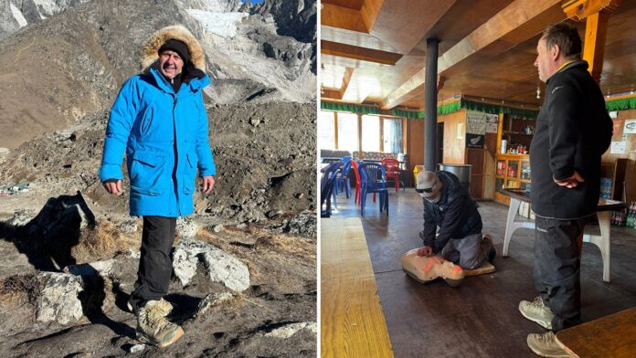 Mount Everest defibrillator saves woman's life just weeks after installation