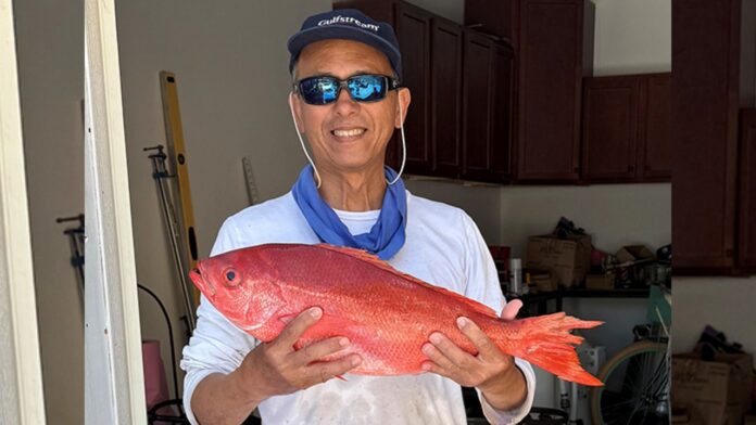 Record-breaking 6-pound vermilion snapper caught by Mississippi angler