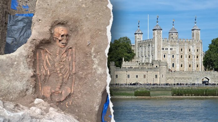 Archaeology dig at Tower of London uncovers medieval skeletons of possible plague victims