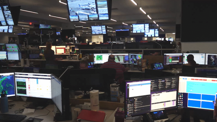 Inside United Airlines' 24/7 Chicago operations center managing daily flights