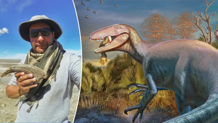 Dinosaur, 23 feet long, unearthed at tourist hotspot with last meal still in its mouth