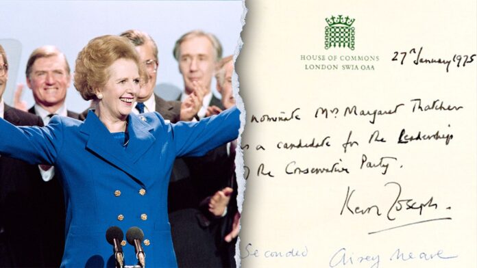 Margaret Thatcher document found in garage heads to auction for $125K