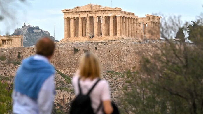 Parthenon is free of scaffolding for first time in 200 years in Athens, Greece