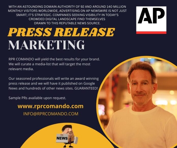 Press release marketing for brand visibility.