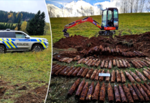 Father and son, while metal detecting, find 138+ artillery shells in Czech forest Father and son, while metal detecting, find 138+ artillery shells in Czech forest