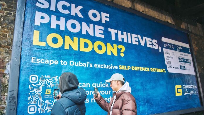 UAE gym's controversial London phone theft ads spark social media UAE gym's controversial London phone theft ads spark social media debate