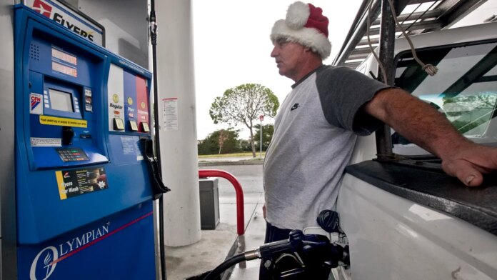Christmas travel is surging as gas prices drop to $2.85 nationwide on average