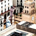 Jesus figure towers over town square in world’s largest nativity scene in Alicante, Spain Jesus figure towers over town square in world's largest nativity scene in Alicante, Spain