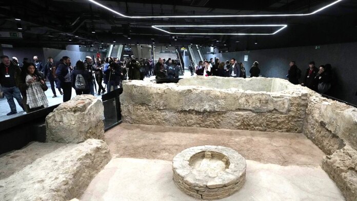 Rome opens new subway stations featuring ancient artifacts display Rome opens new subway stations featuring ancient artifacts display
