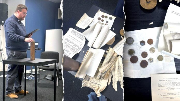 Fire reveals 1960s time capsule for community of St Mungo's Church Scotland