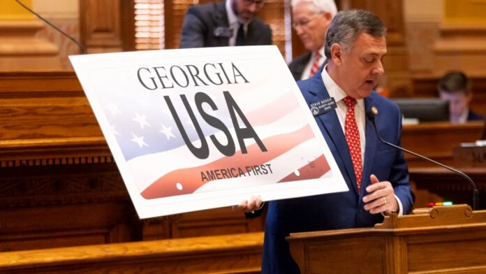 Georgia launches a new 'America First' license plate for an annual fee of $90