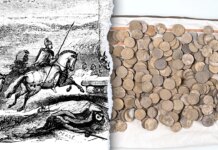 Roman coins hoard of 450 silver pieces found in Lower Saxony Germany Roman coins hoard of 450 silver pieces found in Lower Saxony Germany