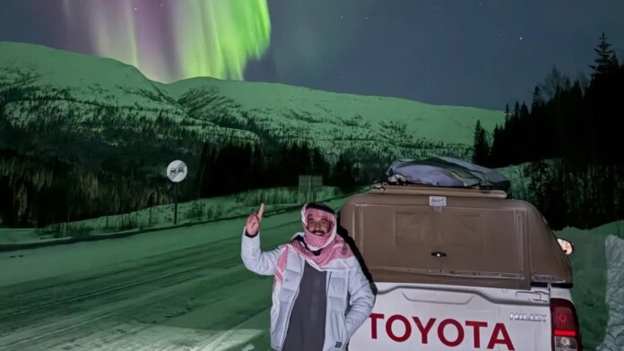Gutsy traveler drives 5,600 miles to Norway for 'amazing' adventure to catch northern lights