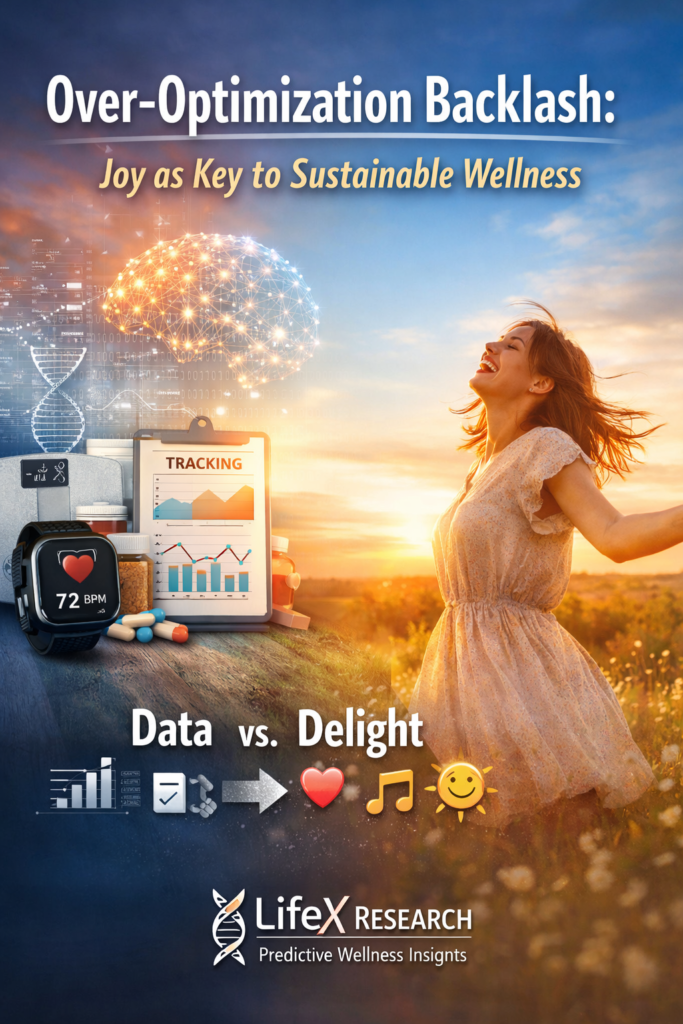 LifeX Research Highlights Over-Optimization Backlash:Predictive Data Shows Joy as Key to Sustainable Wellness 1 LifeX PR14