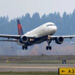 Passengers have a fright as Delta flight engine failure sparks fire at airport Passengers have a fright as Delta flight engine failure sparks fire at airport