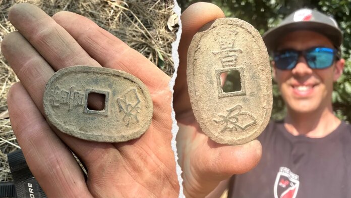 Treasure hunter uncovers 19th-century Japanese bronze coin near Ballarat