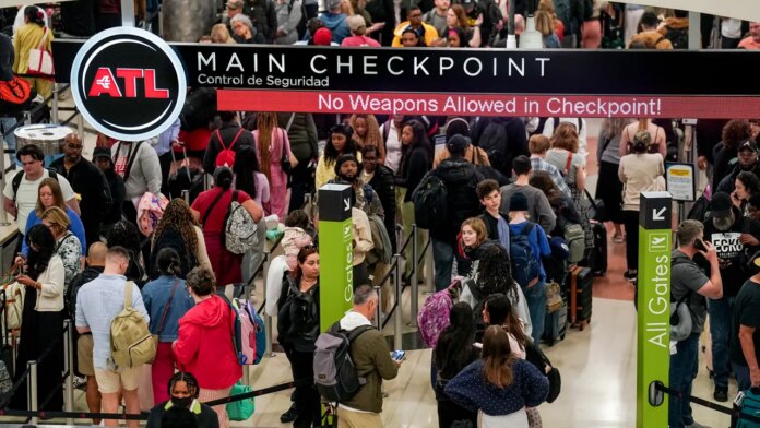 Flight passengers use TSA PreCheck Touchless ID to skip long airport lines