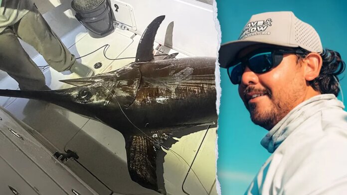 Florida Keys captain lands 480-pound swordfish with Pennsylvania family
