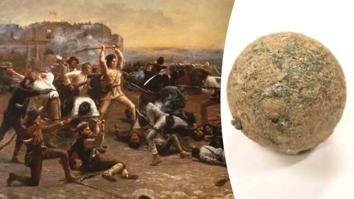 Cannonball found at the Alamo may be linked to the 1836 battle of Texas