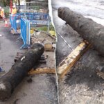 Construction workers unearth 300-year-old cast-iron cannon in Hull, UK Construction workers unearth 300-year-old cast-iron cannon in Hull, UK